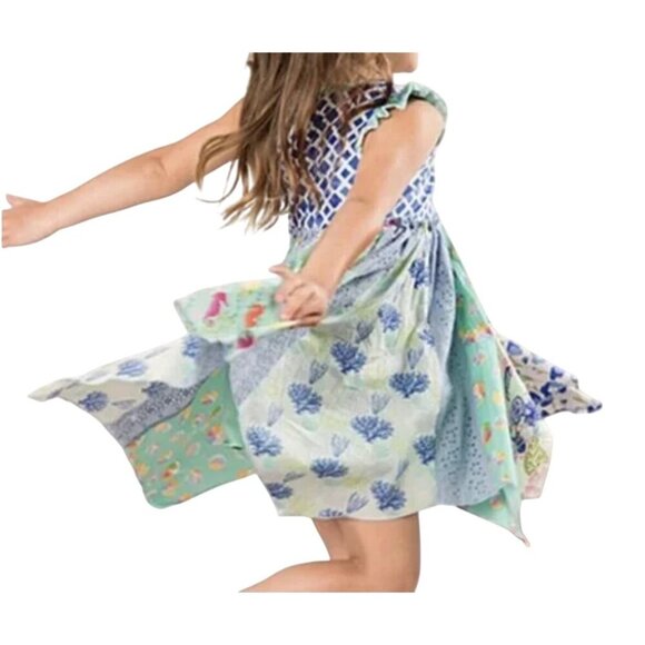 Matilda Jane Seahorse Cutie Trapeze Swing Summer Dress Size 2 Toddler - Picture 2 of 9